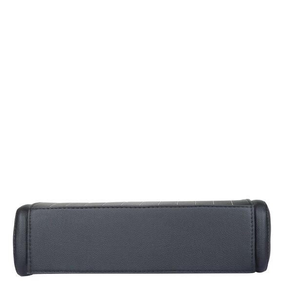 Women’s Vegan Leather Black Top-Handle Handbag | Crossbody Sling Bag, Purse - Picture 6 of 11